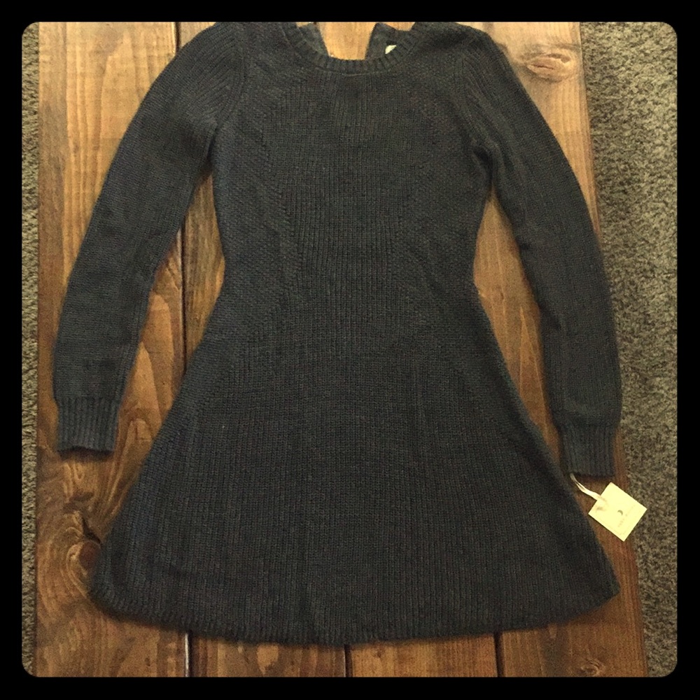 Ruby moon dark grey sweater dress